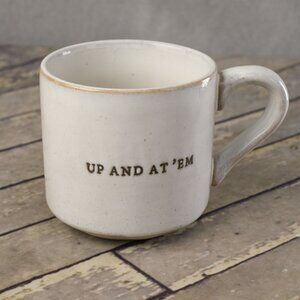 HEARTH & HAND With Magnolia Stoneware Coffee Mug Up and At 'Em CLEAN